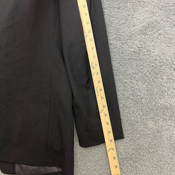 Jones New York Blazer Mens 42R Charcoal Grey Excellent 100% Wool Golden Twist - Picture 12 of 15